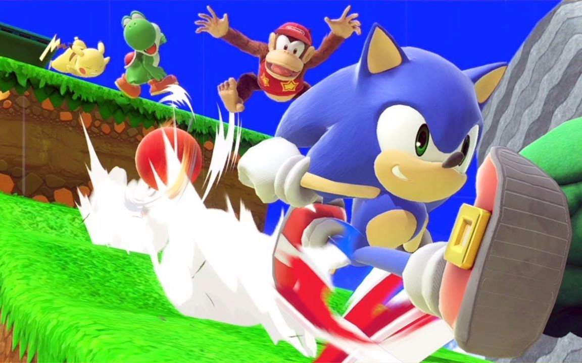 任天堂明星大乱斗sp 经典模式5.0难度 索尼克