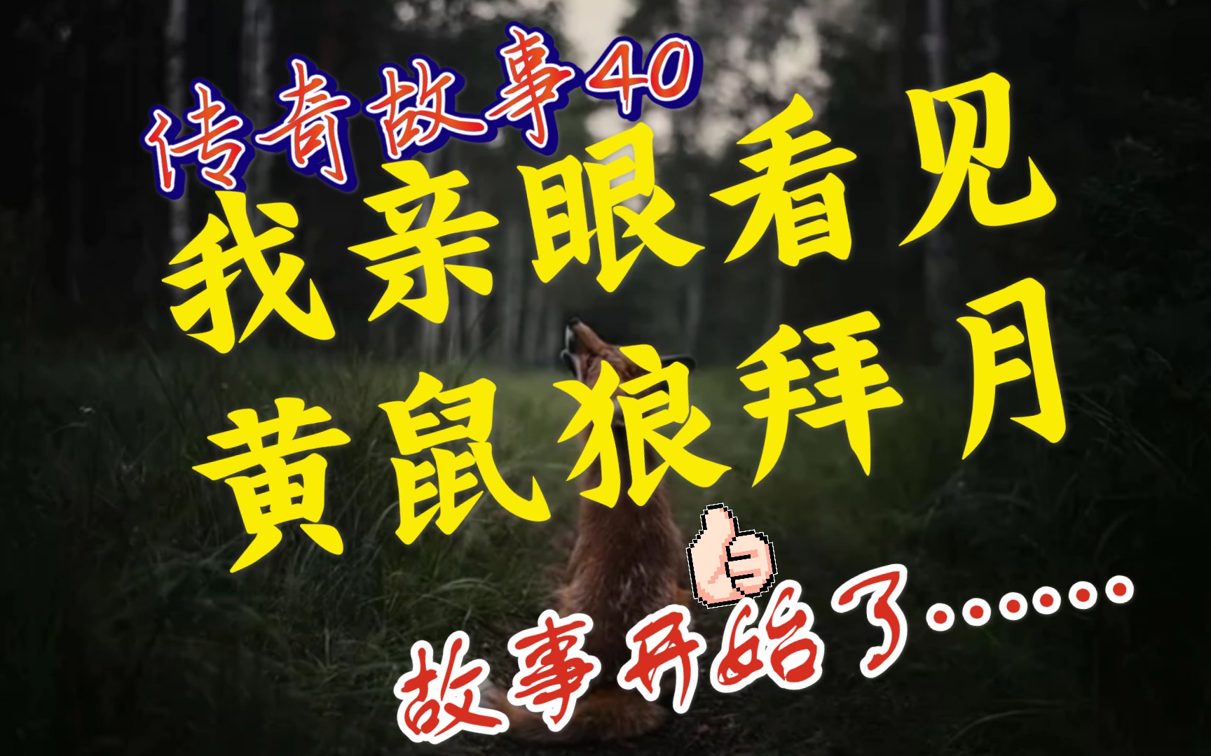 [图]【传奇故事40】亲眼看到黄鼠狼拜月！