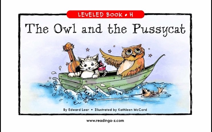 RAZ英文绘本阅读 HThe owl and the pussycat猫头鹰和猫哔哩哔哩bilibili