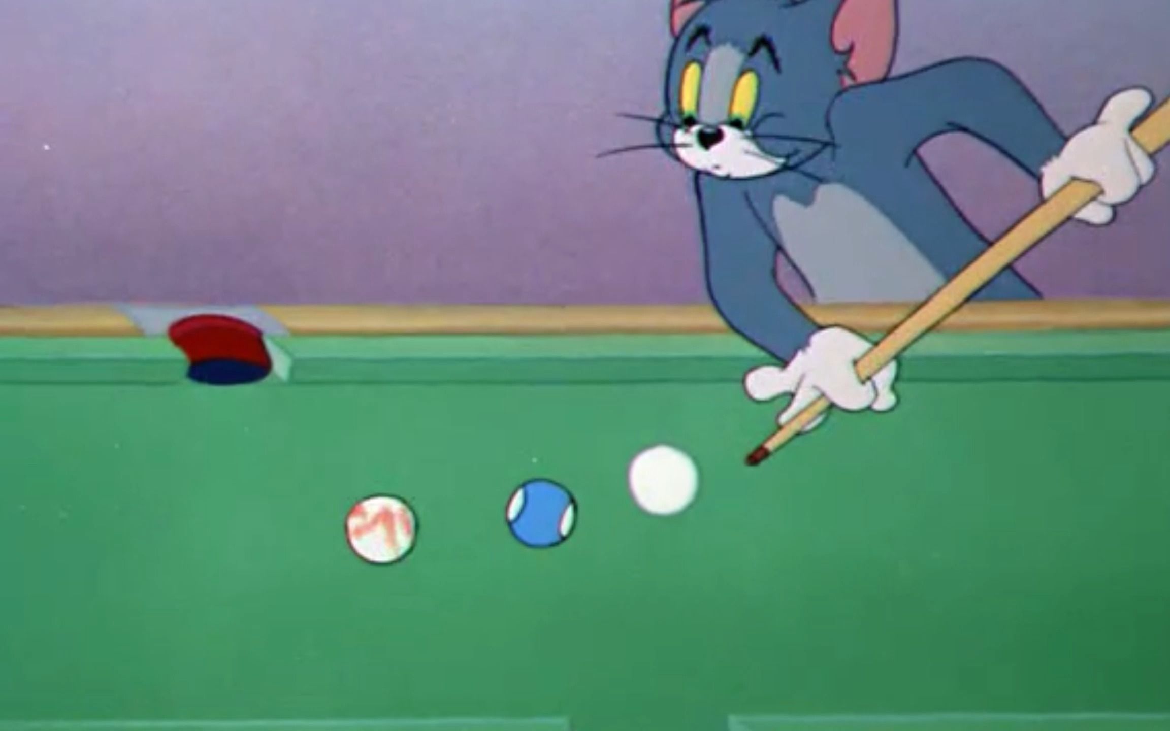 汤姆打台球,无奈又遇到杰瑞