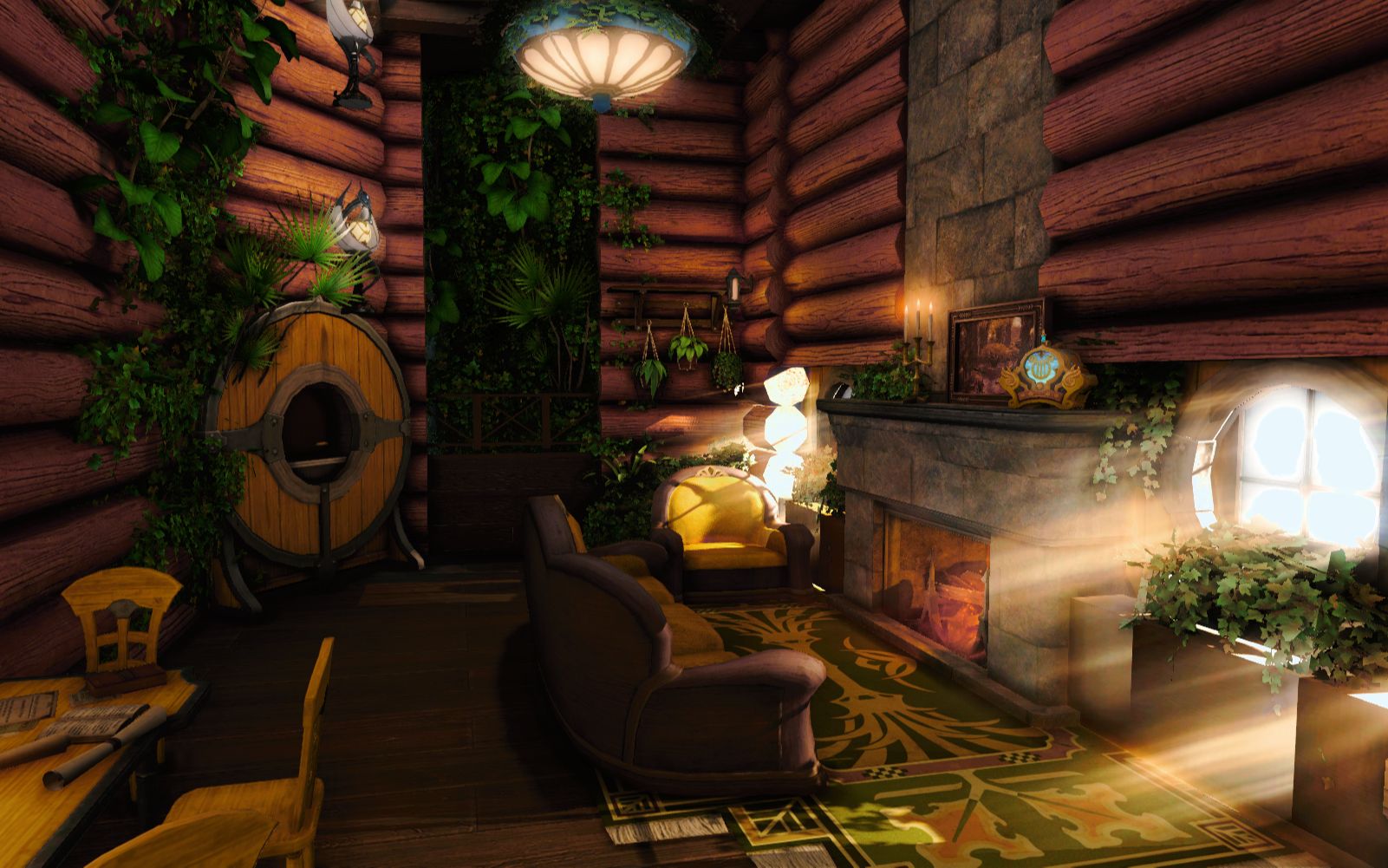 【ff14装修】赫奇帕奇公共休息室 宿舍—公寓