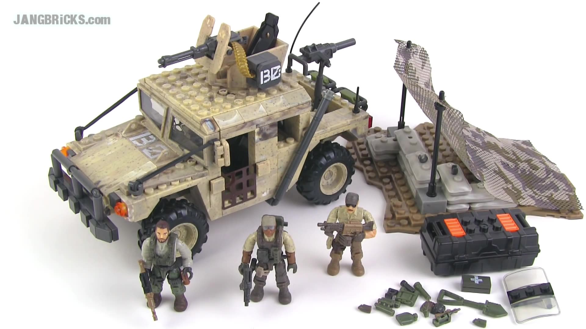 美家宝沙漠悍马套装测评 Mega Bloks Call of Duty Light Firebase (Humvee) set review!哔哩哔哩bilibili