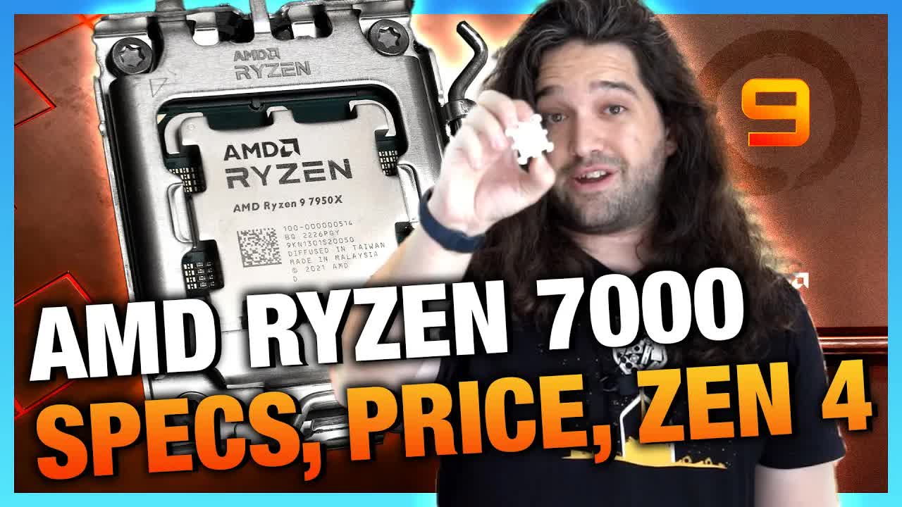 AMD Ryzen 7950X, 7900X, 7700X,和7600X规格,价格,发布日期和Zen 4哔哩哔哩bilibili