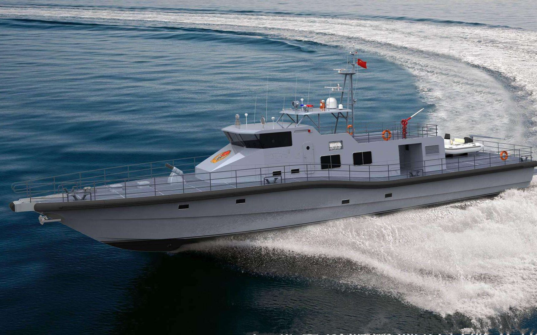 中国亮相一艘黑科技军舰海啸都打不翻倾覆后5秒内自动扶正