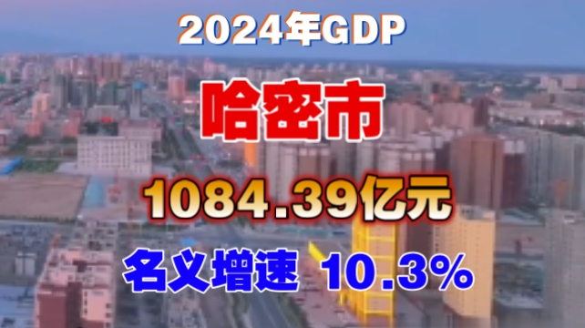 【GDP速报】2024年哈密市GDP数据公布哔哩哔哩bilibili