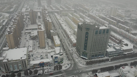 [图]【4K SDR】航拍视角下建设兵团第九师/额敏县雪景