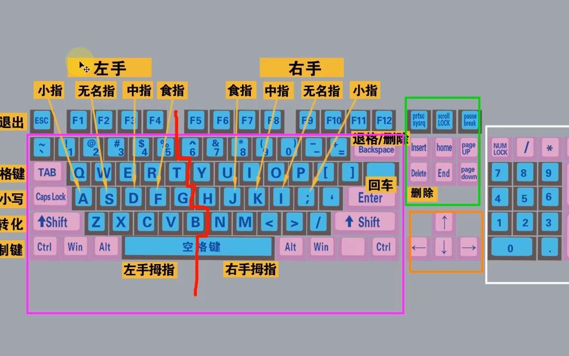 零基礎電腦知識,掌握鍵盤標準指法,打字速度和準確率都可以提高