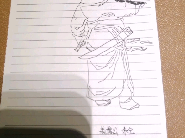 水浒传人物画像——美髯公朱仝