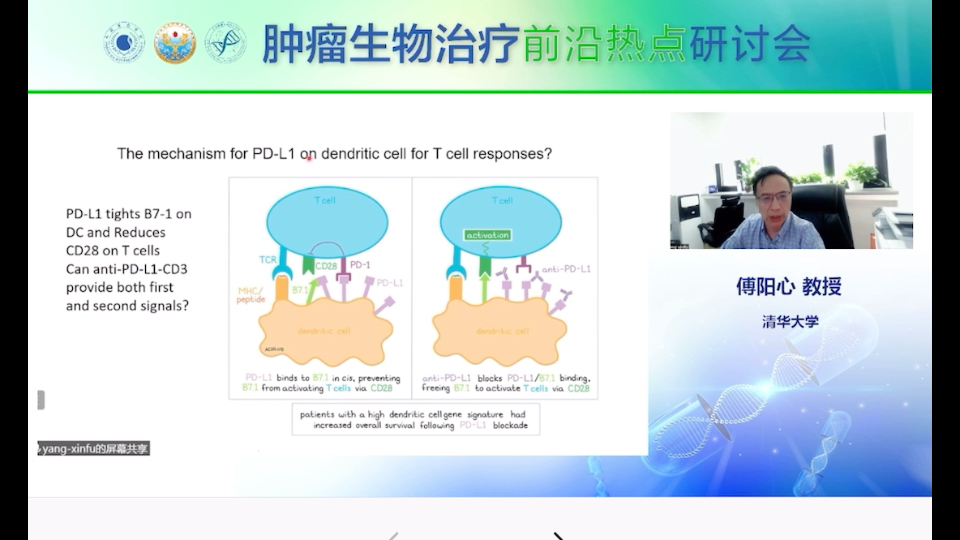 肿瘤生物治疗前沿热点硏讨会——傅阳心教授(清华大学)2022.4.23哔哩哔哩bilibili