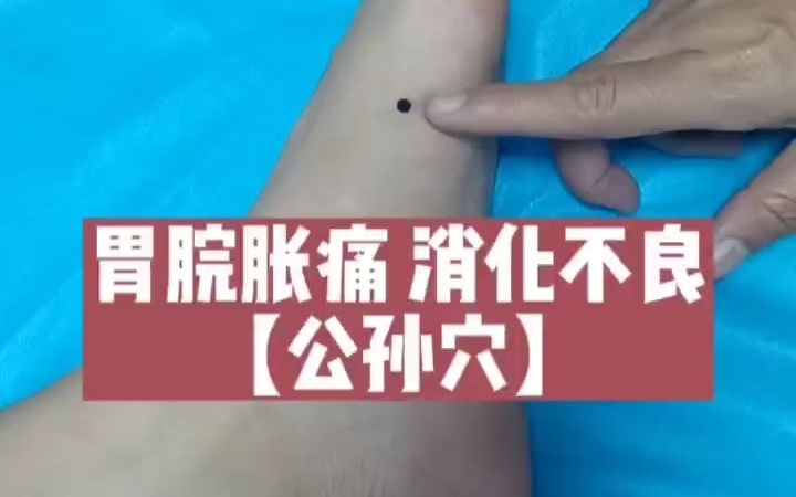 公孙穴定位和取穴 消化不良 胃痛哔哩哔哩bilibili