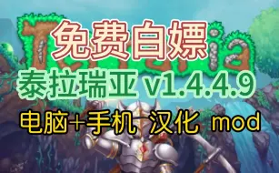 Video herunterladen: 【免费白嫖】泰拉瑞亚 v1.4.4.9 PC+手机 汉化 mod 掌机