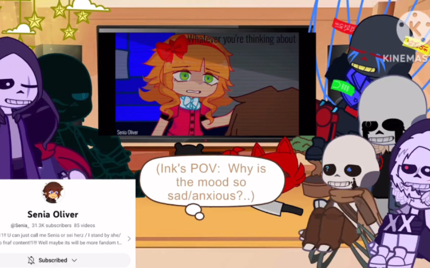 [图]Sans AUs react to FNaF Afton Family | Part 1/2 | Elizabeth and C.C