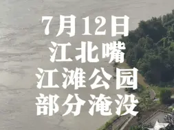 Download Video: 7月12日江北嘴水位，江滩公园步道部分淹没