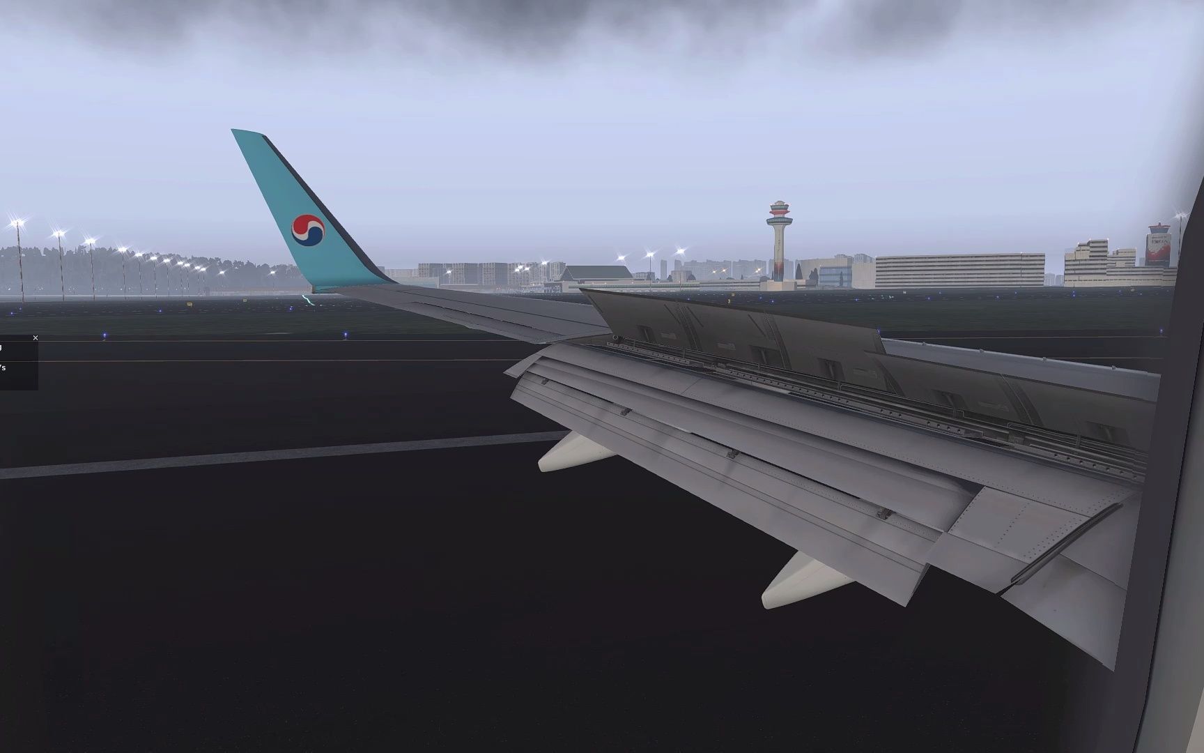 【客舱视角】xplane 11 大韩航空 波音737-800 仁川落地