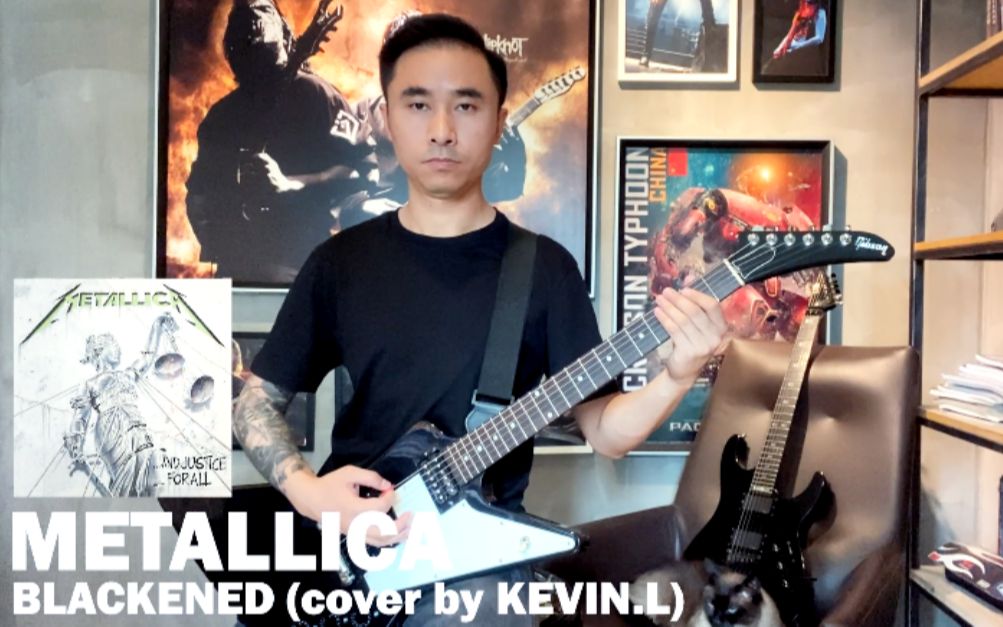 [图]【电吉他翻弹】METALLICA--Blackened (cover by KEVIN.L)