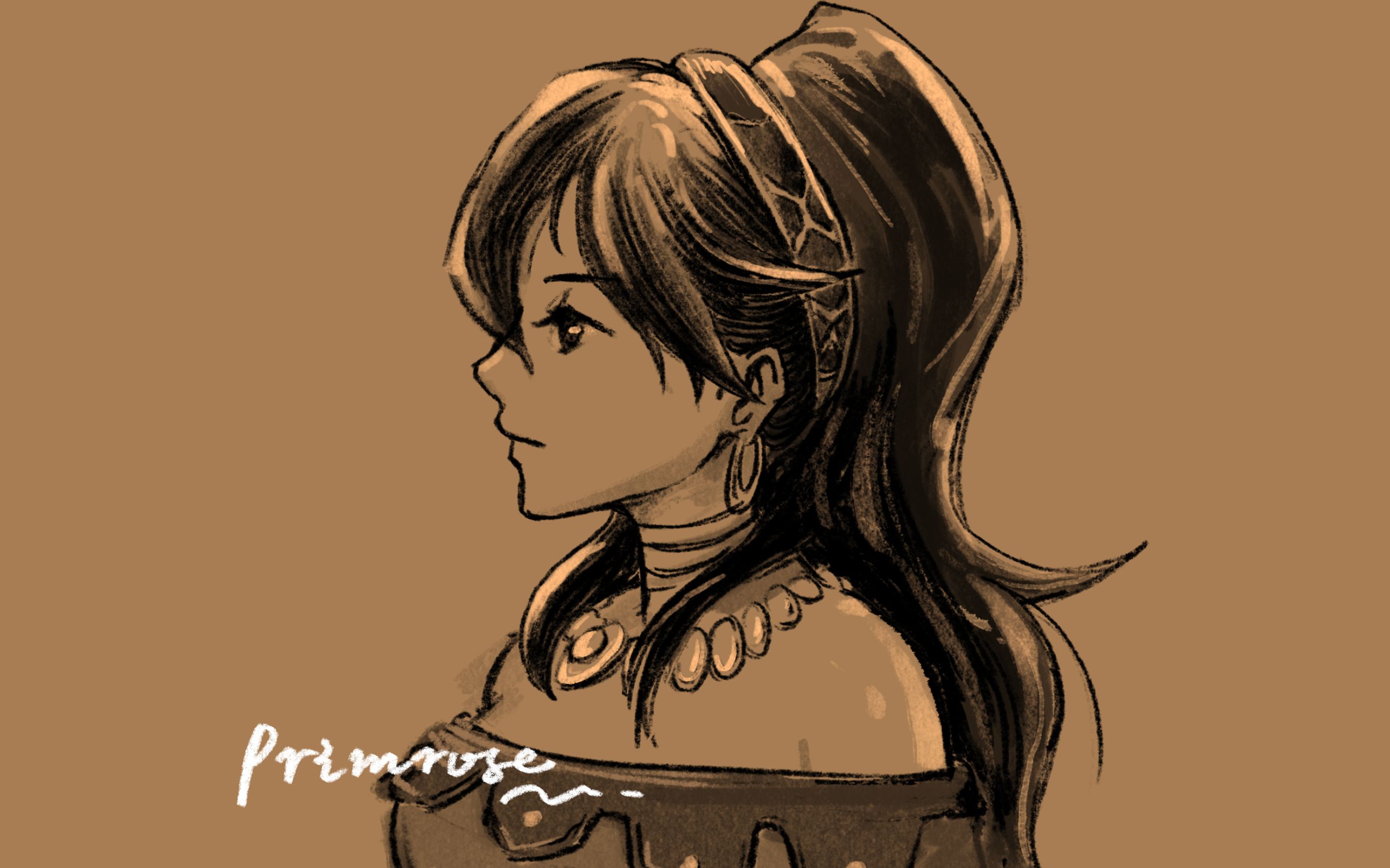 八方旅人人物头像绘制舞娘普里姆罗洁