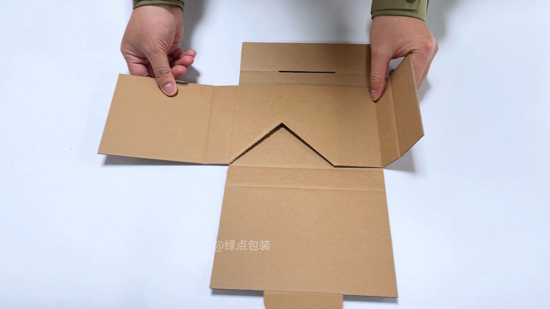 一片式折叠纸盒