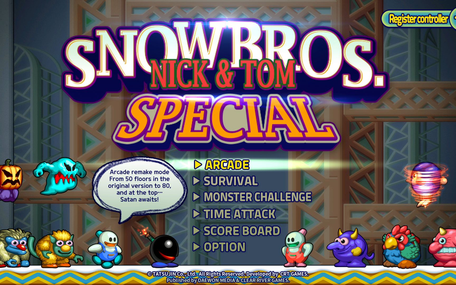 活动作品switch雪人兄弟特别版开篇游玩