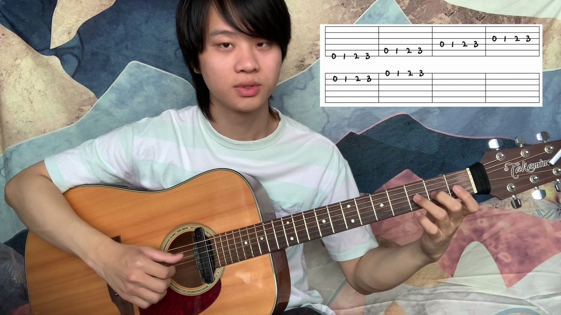 叮咚音乐艺术老师吉他教学06左手前三品