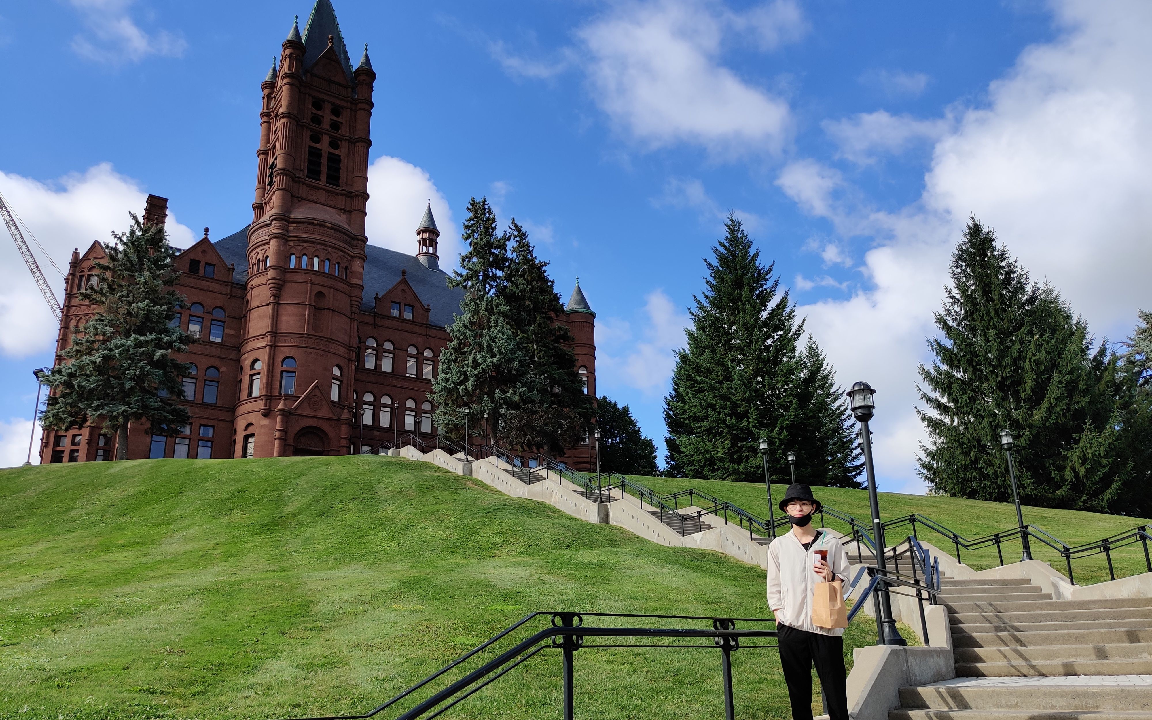 雪城大学新生入学817819疫情下的校园syracuseuniversitymoveinday