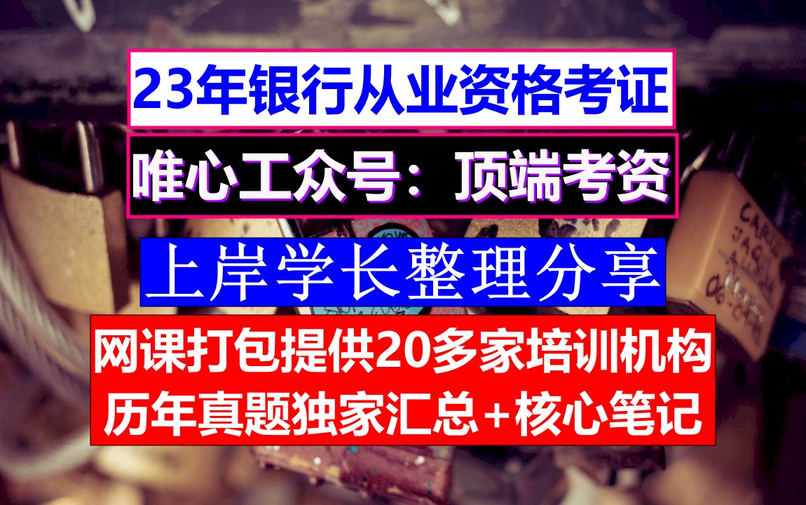 真题银行从业资格公司贷款,银行从业个人理财,银行从业经济师哔哩哔哩bilibili