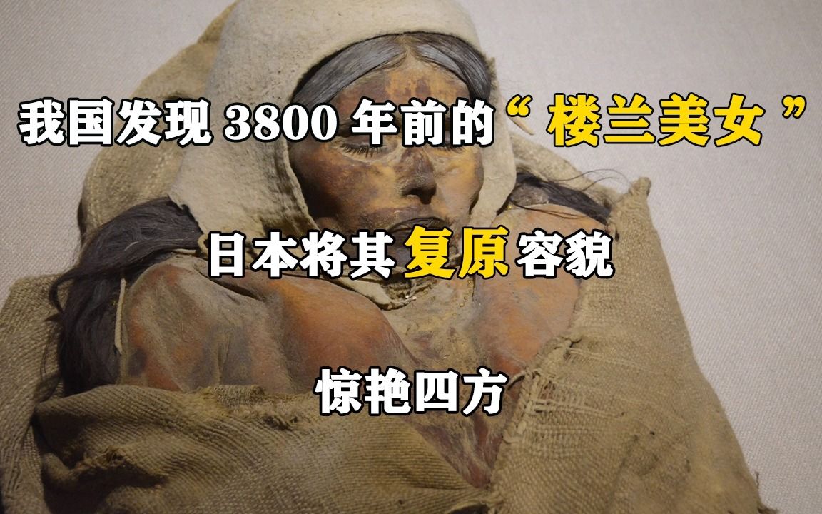 我国发现3800年前的“楼兰美女”,日本将其复原容貌,惊艳四方哔哩哔哩bilibili