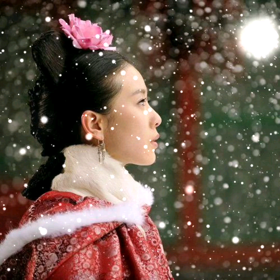 刘诗诗,雪花造型视频