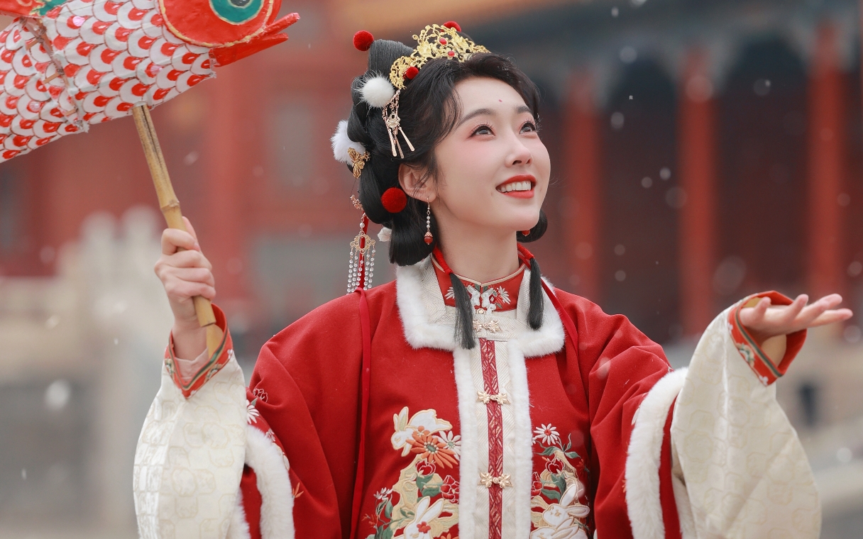 宣璐汉服马面裙大片