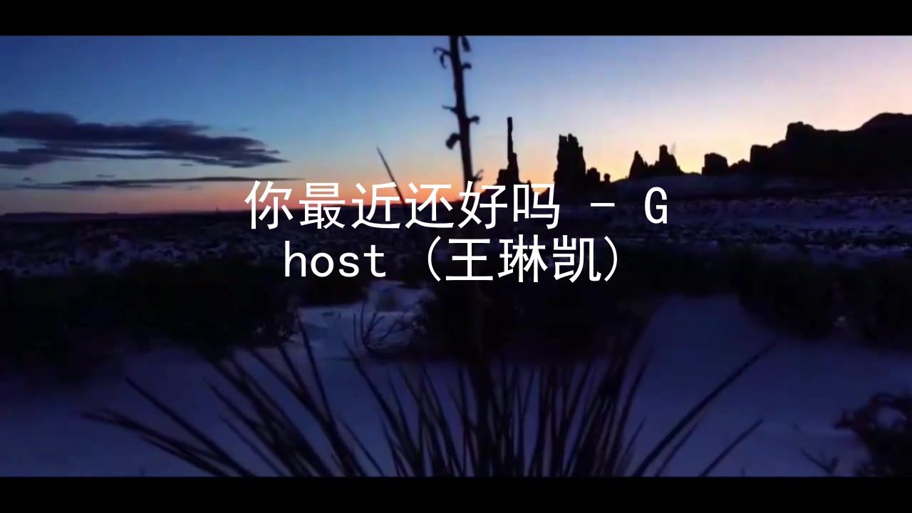 你最近还好吗 - Ghost (王琳凯)高品质 和声伴奏带《字幕》