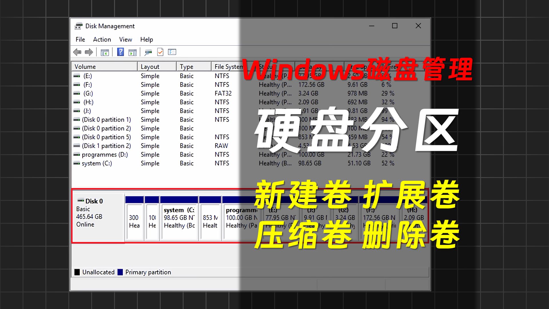 小白也能听懂的Windows硬盘分区教程秋竹源哔哩哔哩bilibili