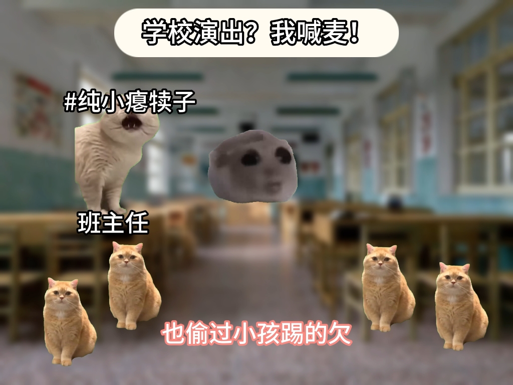 学校演出？我喊麦-猫meme爱讲故事-猫meme爱讲故事-哔哩哔哩视频