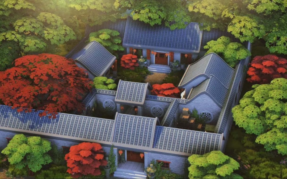 模拟人生4速建搬运:中式四合院 chinese courtyardhouse 751599