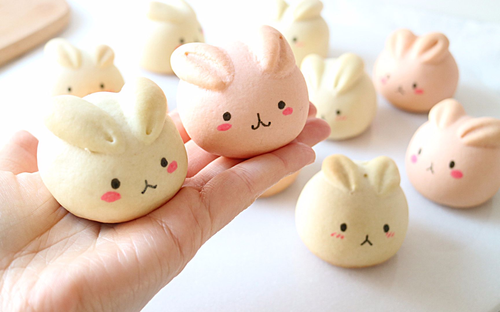 萌萌月兔烧果子,松软香甜,最佳春节手工点心