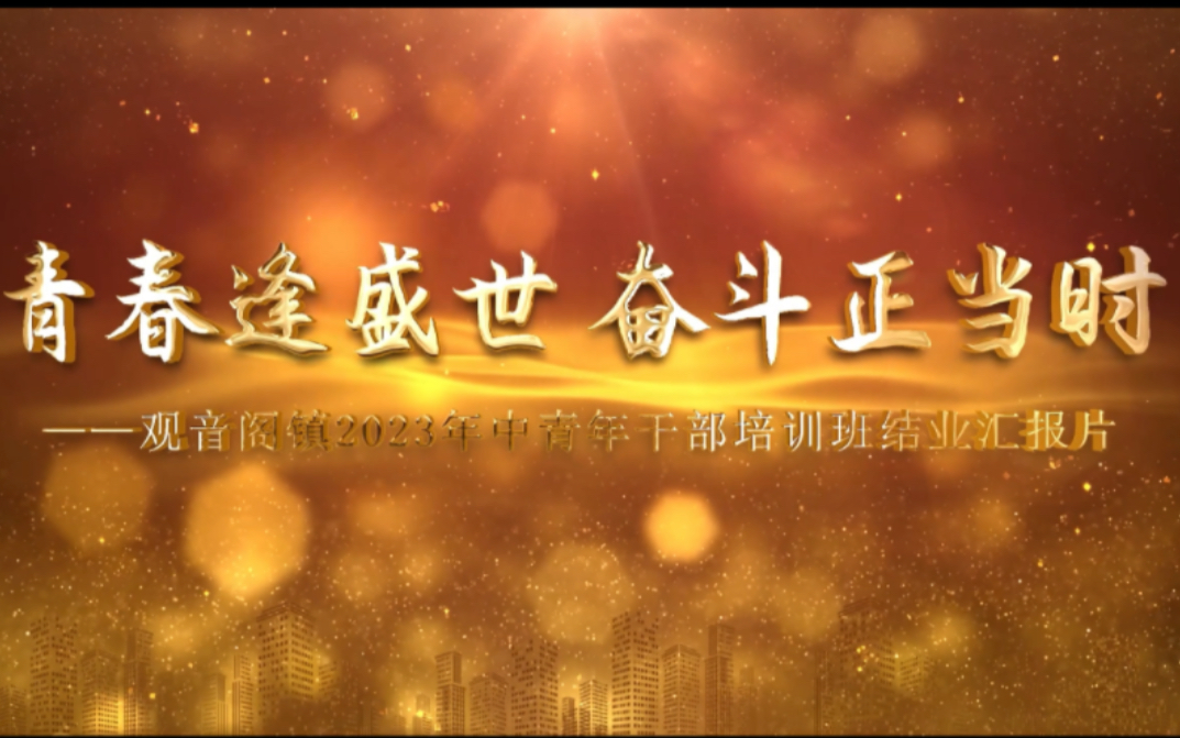 溆浦县观音阁镇2023年中青班结业汇报片——《青春逢盛世 奋斗正当时》哔哩哔哩bilibili