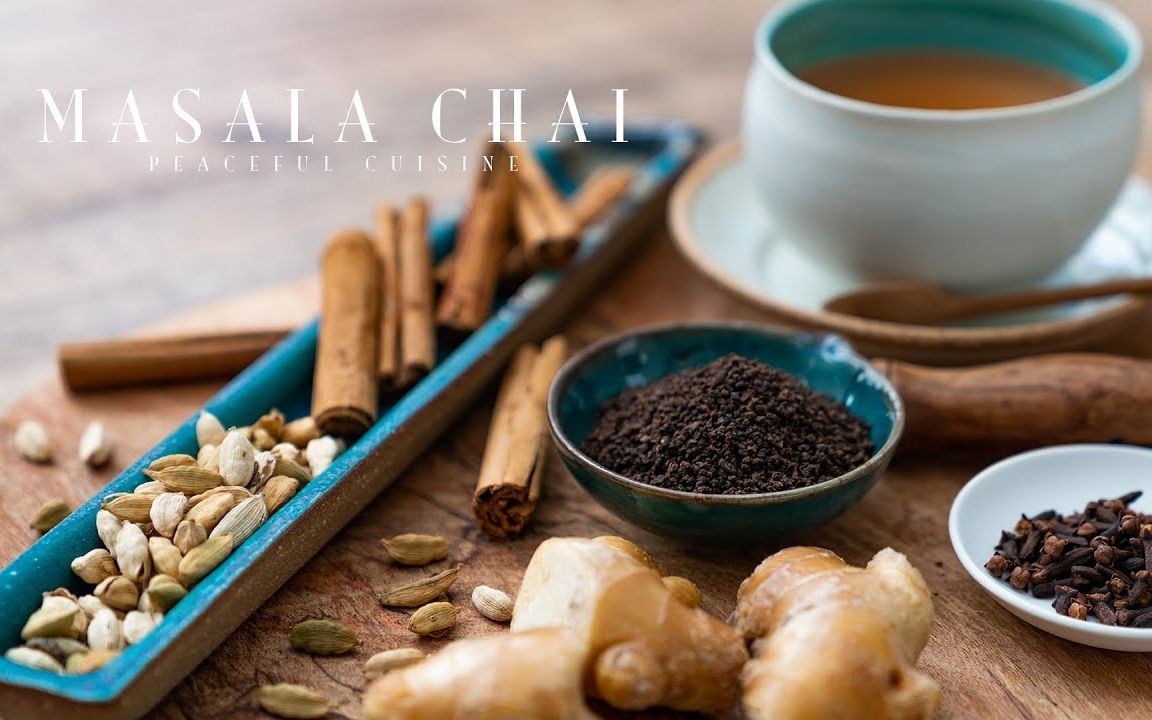 【peacefulcuisine】印度玛莎拉茶/奶茶制作教程asmr