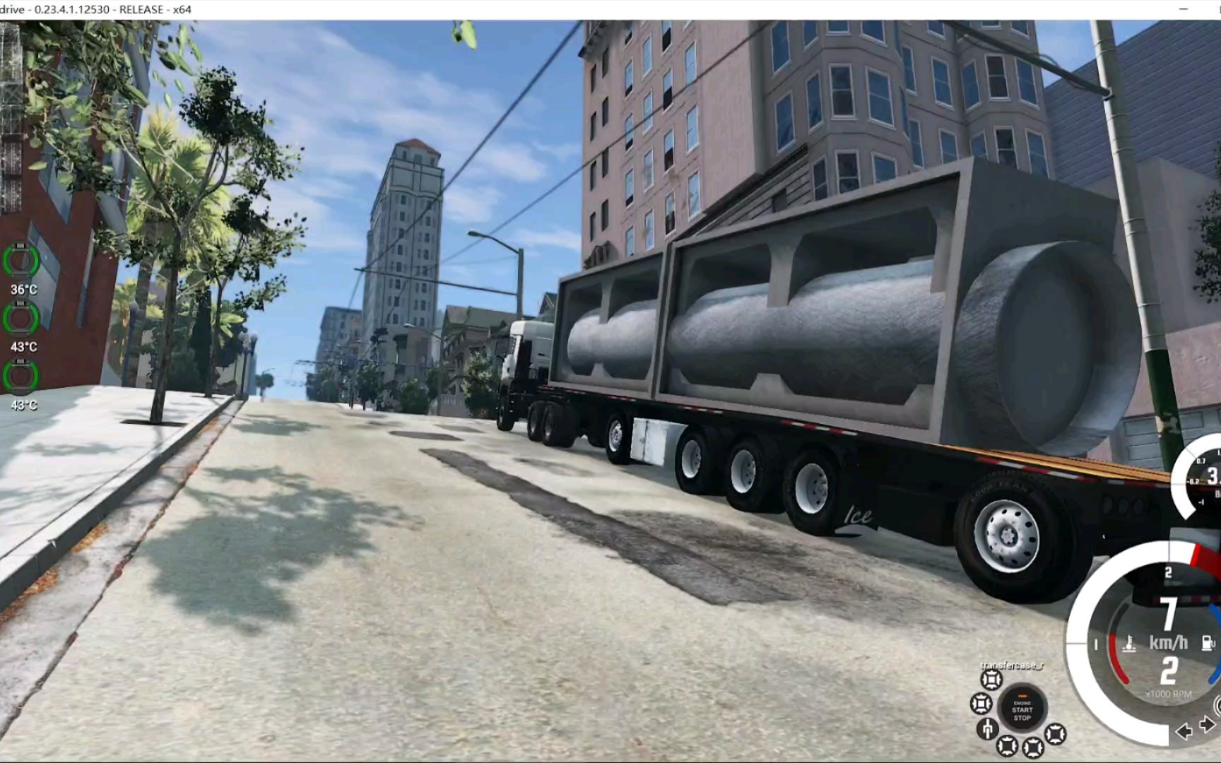 beamng 全驱半挂车拉80吨挂车上陡坡拉脱牵引销哔哩哔哩bilibili