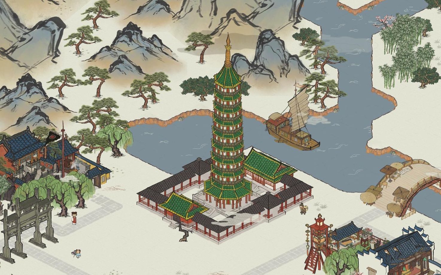 江南百景图应天府大报恩寺琉璃宝塔建造全过程