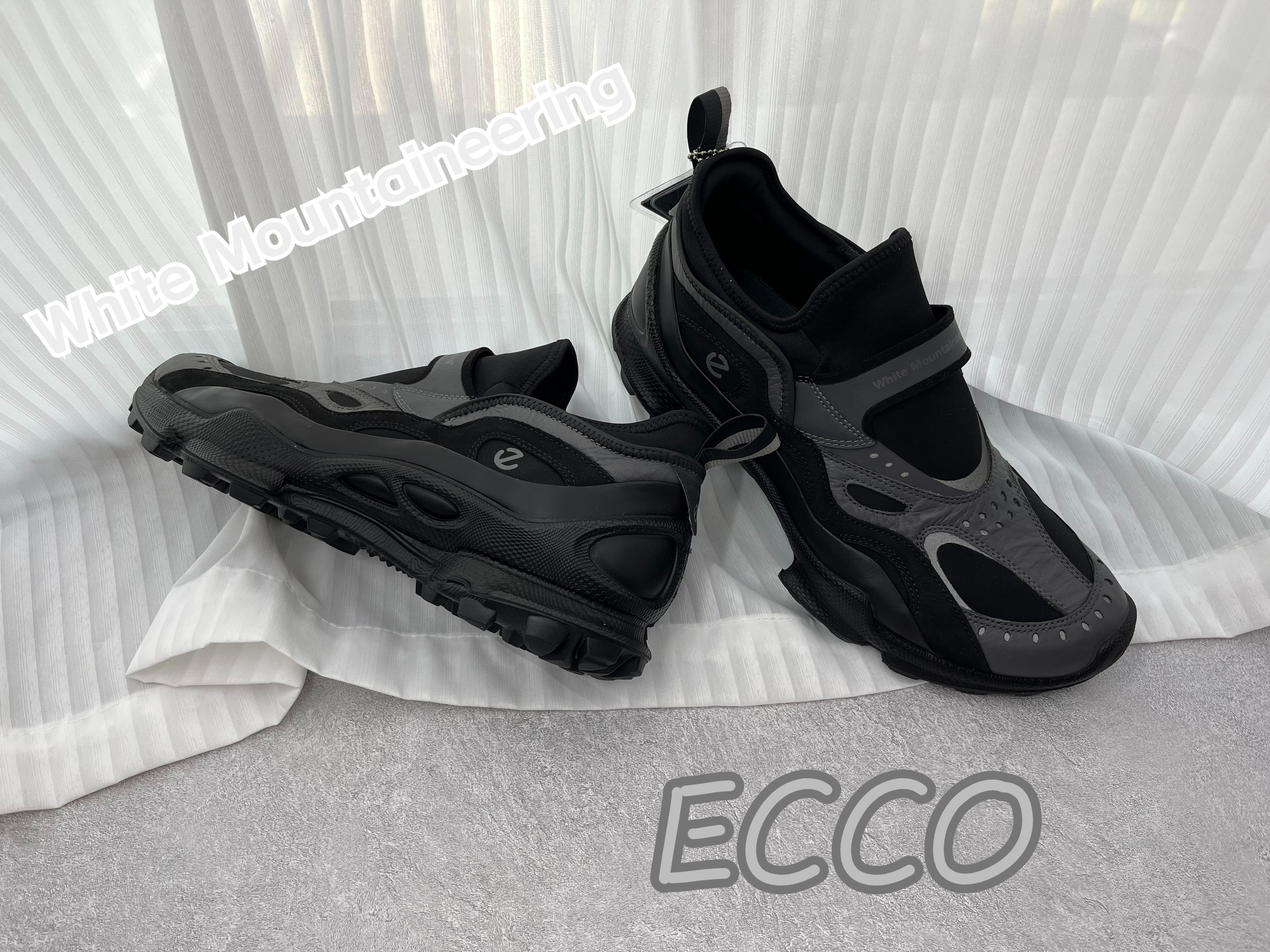 冷门鞋款推荐——ECCO x White Mountaineering 白山联名胶囊系列 户外一脚蹬运动鞋 黄景瑜 倪妮 爱步哔哩哔哩bilibili