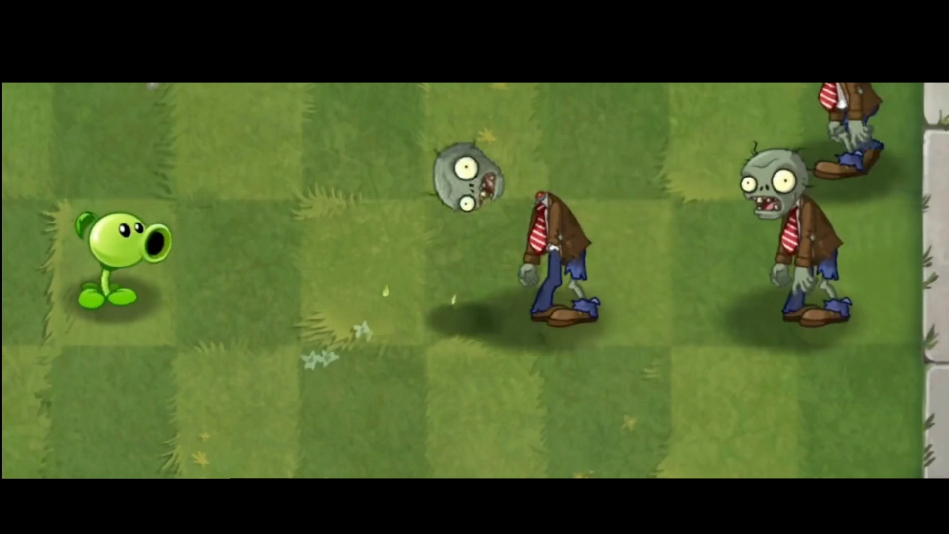 "豌豆射手,击杀僵尸"