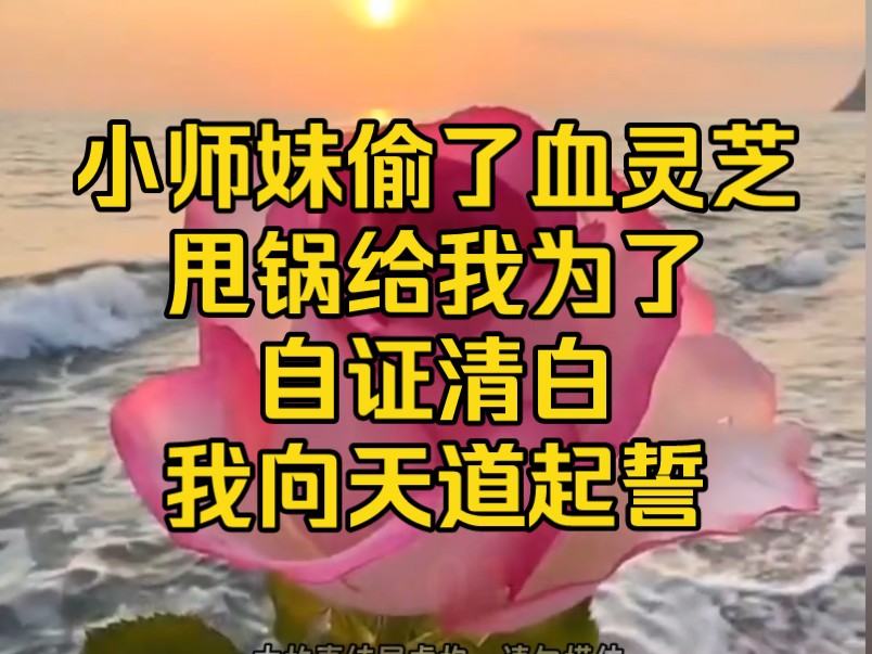 [图]《天南修炼》小师妹偷了血灵芝，甩锅给我为了自证清白，我向天道起誓…