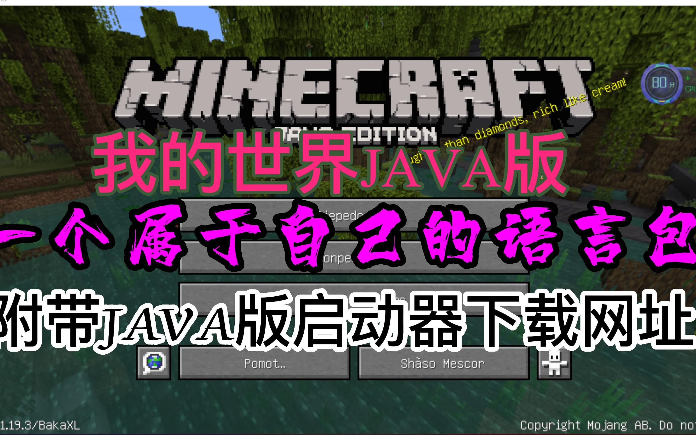 【Minecraft】教你如何创建一个属于自己的语言包!附带java版启动器下载地址单机游戏热门视频