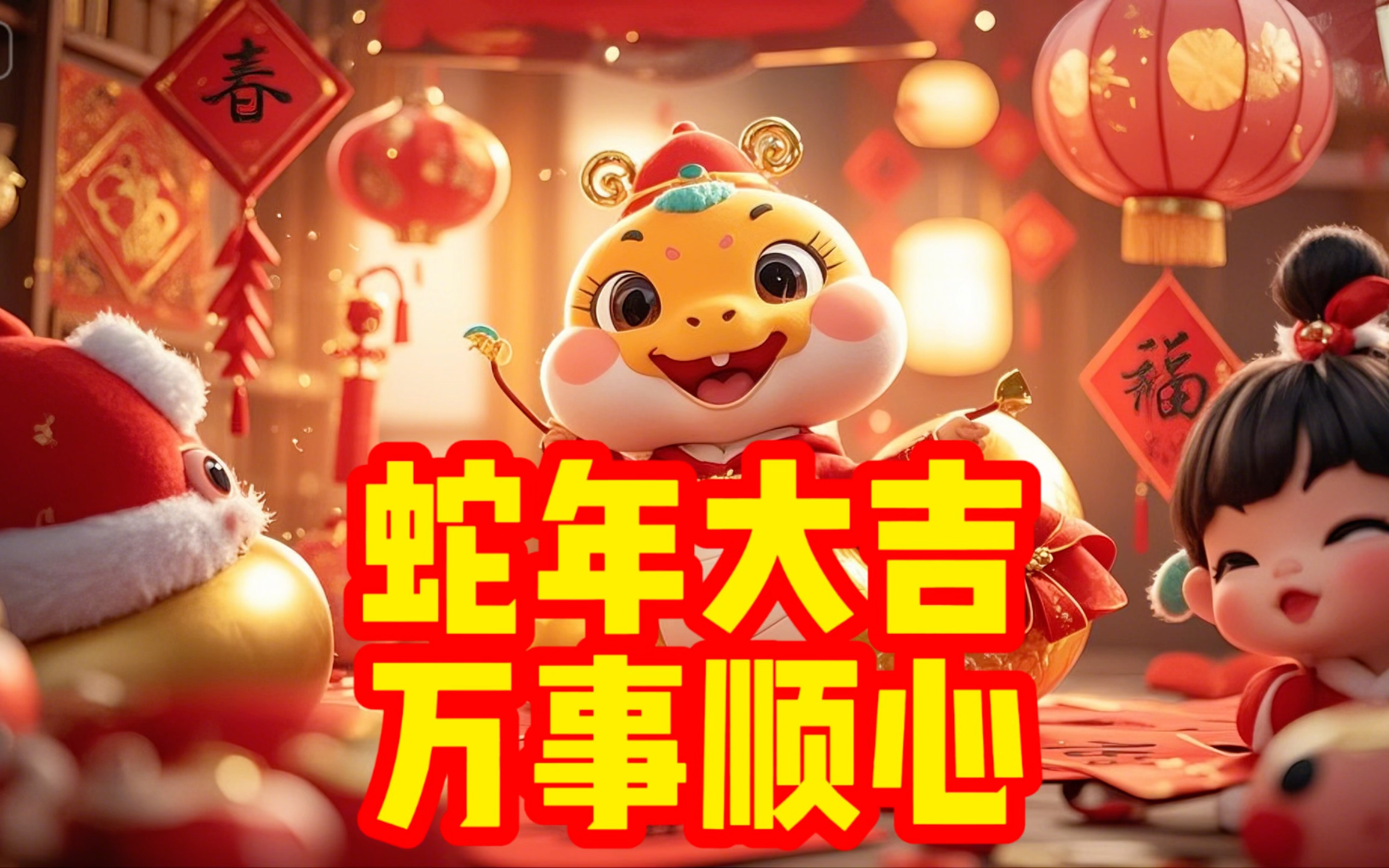 蛇年大吉,万事顺心!