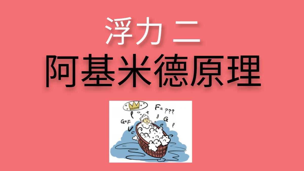 【浮力二】阿基米德原理哔哩哔哩bilibili