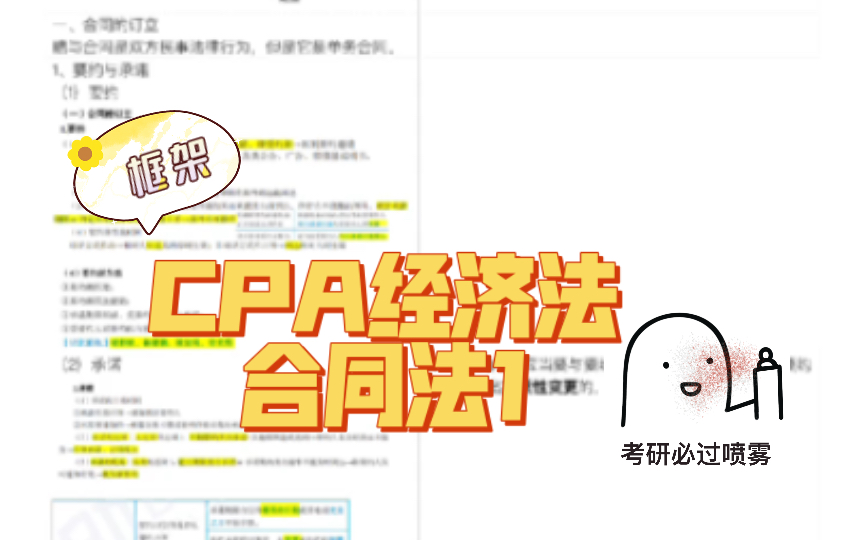 CPA经济法 合同法1哔哩哔哩bilibili