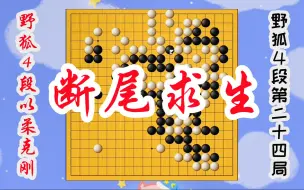 Download Video: 【野狐4段以柔克刚】第二十四局 断尾求生