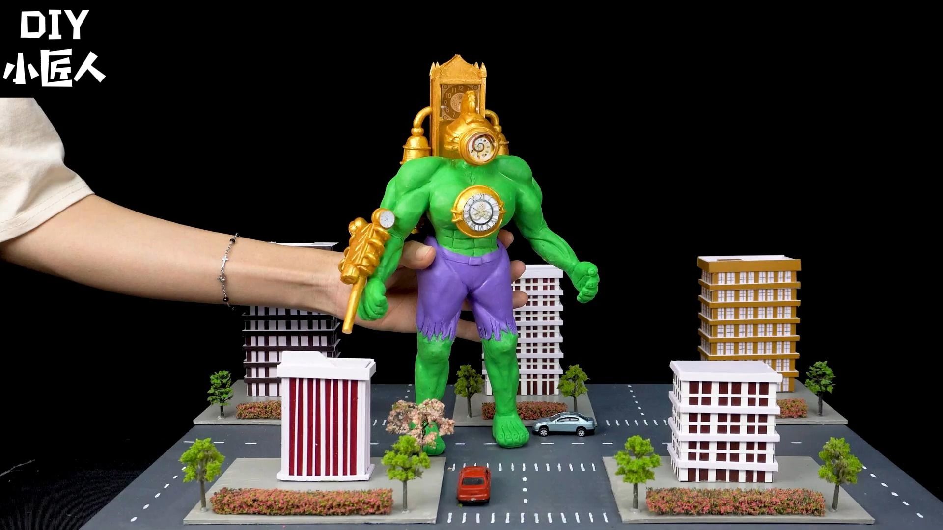 diy手工,这样的绿巨人还是你心目中的超级英雄吗? #手工diy #手工制作