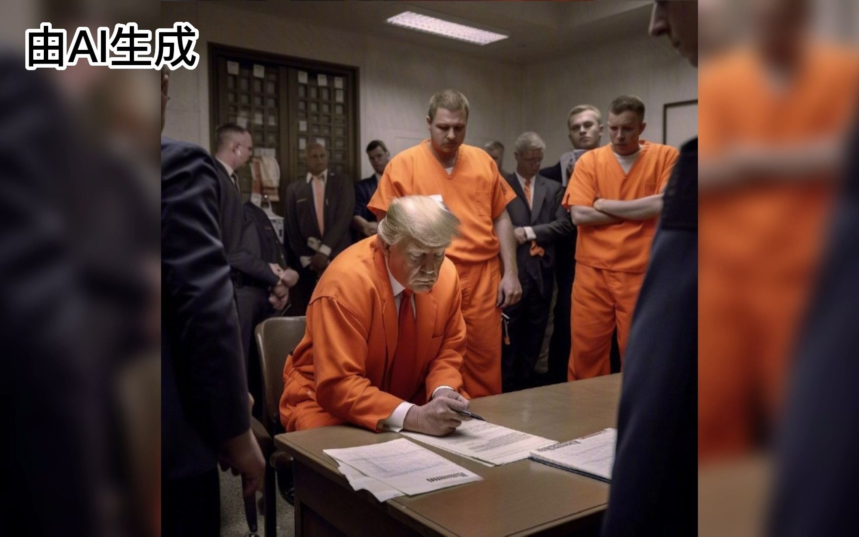 川普被捕系列ai图在网上疯传