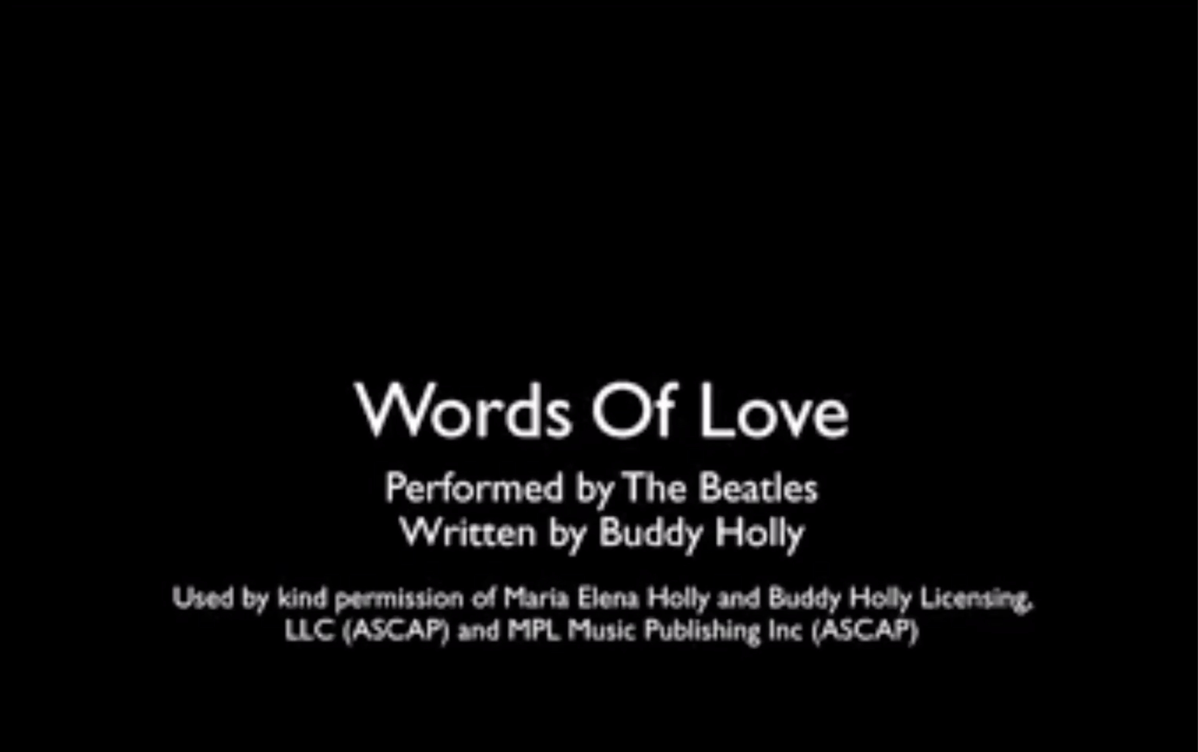 [图]The Beatles-Words of Love