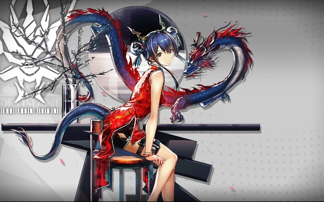 明日方舟陈皮肤岁红霞特效展示