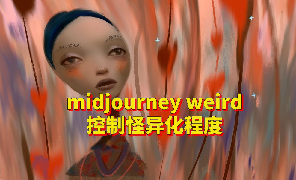 midjourney参数命令大全教程:常用参数weird,控制绘画怪异化程度,ai绘画进阶必看,midjourney免费学习使用教程哔哩哔哩bilibili